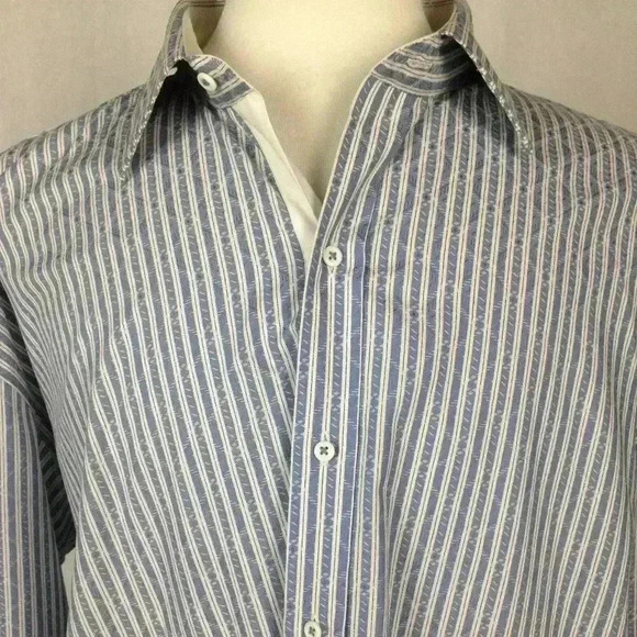 NWT PRONTO UOMO Long Sleeve Multi-Color 2X SHIRT - Picture 1 of 6